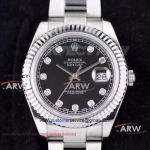 Perfect Replica Rolex 41mm Datejust Stainless Steel Watches Black Dial